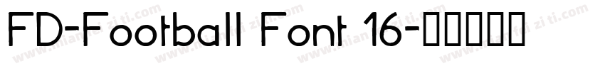 FD-Football Font 16字体转换